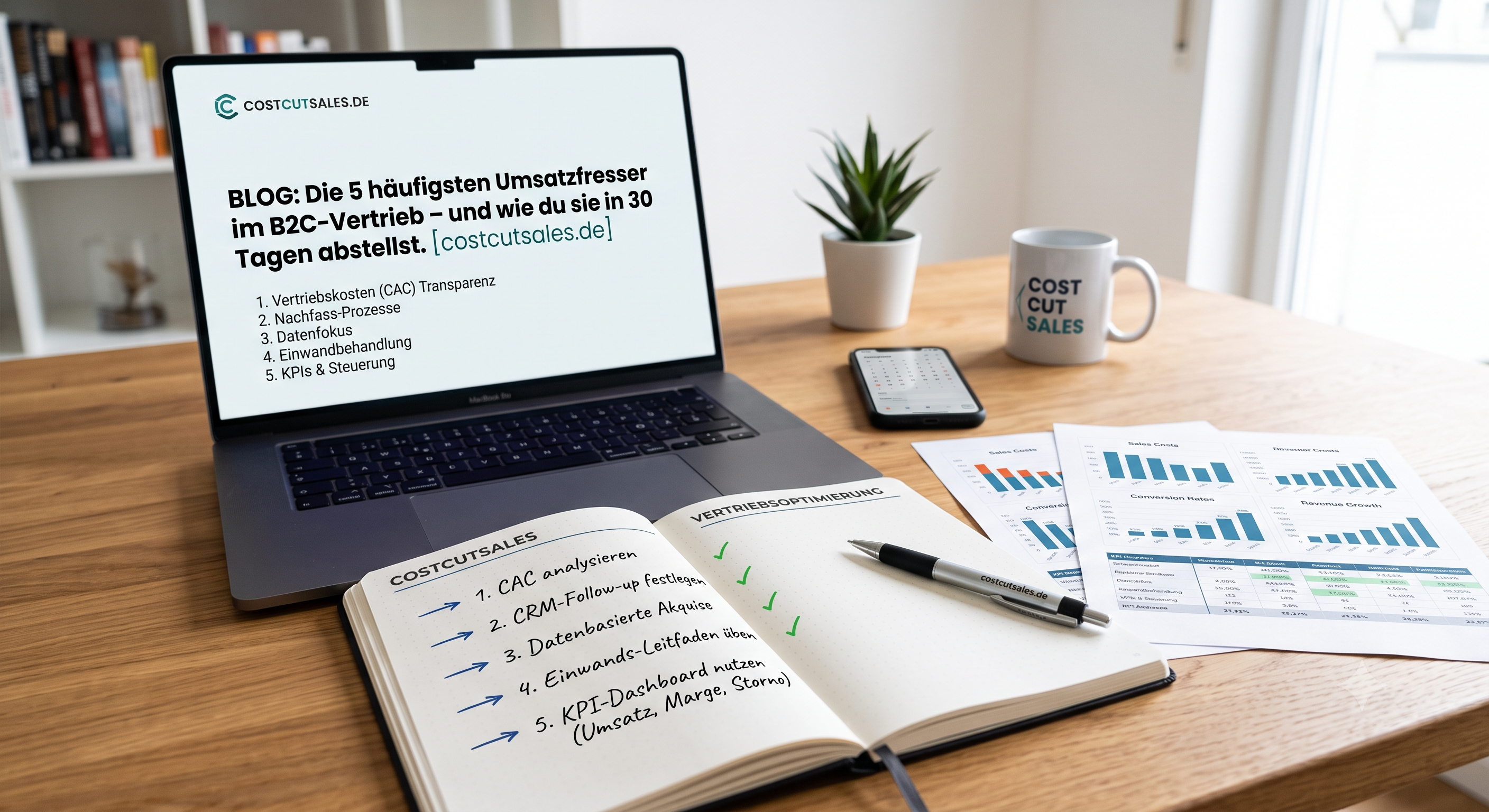 Die 5 häufigsten Umsatzfresser im B2C-Vertrieb – und wie du sie in 30 Tagen abstellst